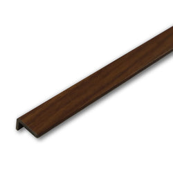 Walnut PVC End Profile 2.7m x 20mm x 10mm BAC013