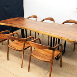 Solid South American Walnut Slab Table 2530mm