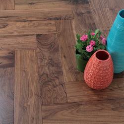 UV Lacquered American Black Walnut Herringbone BHW1820