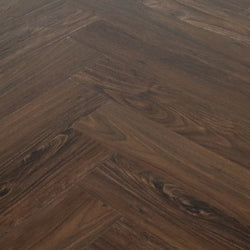 Walnut Brown SPC Herringbone Vinyl Flooring BVH2401