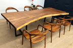 Rustic South American Walnut Slab Table 2530mm Length