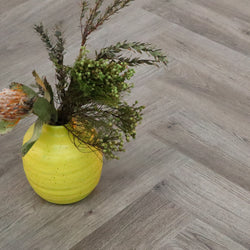Smoked Oak SPC Herringbone Vinyl Flooring BVH2402