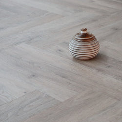 Washed Oak SPC Herringbone Vinyl Flooring VH2403