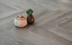 Smoked Oak SPC Herringbone Vinyl Click Flooring 600x120x5mm BVH2402