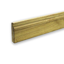 Natural Oiled Solid Oak Skirting 2m x 80mm x 15mm BSK007
