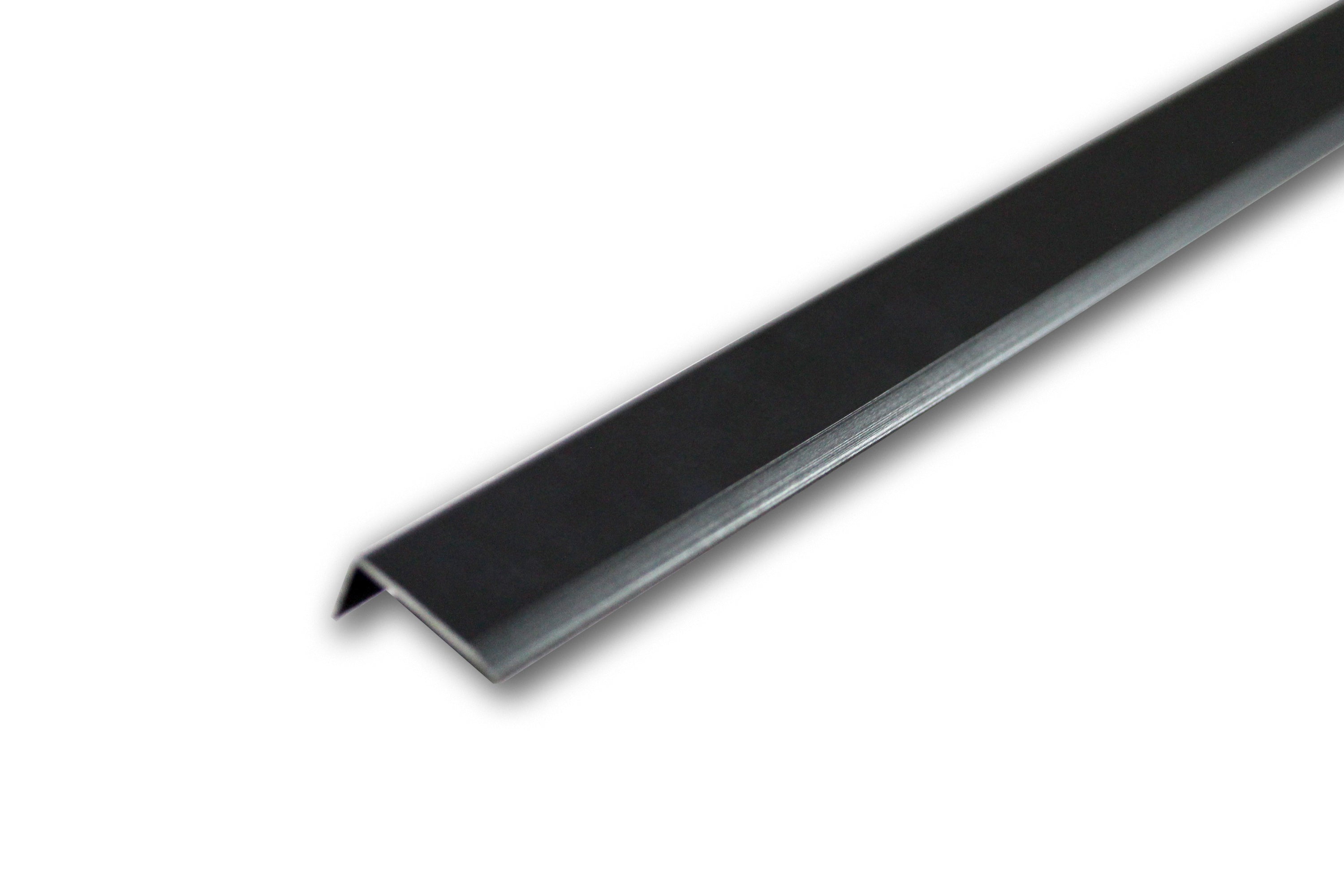 Grey Aluminium End Profile 2.7m x 28mm x 13mm BAC016