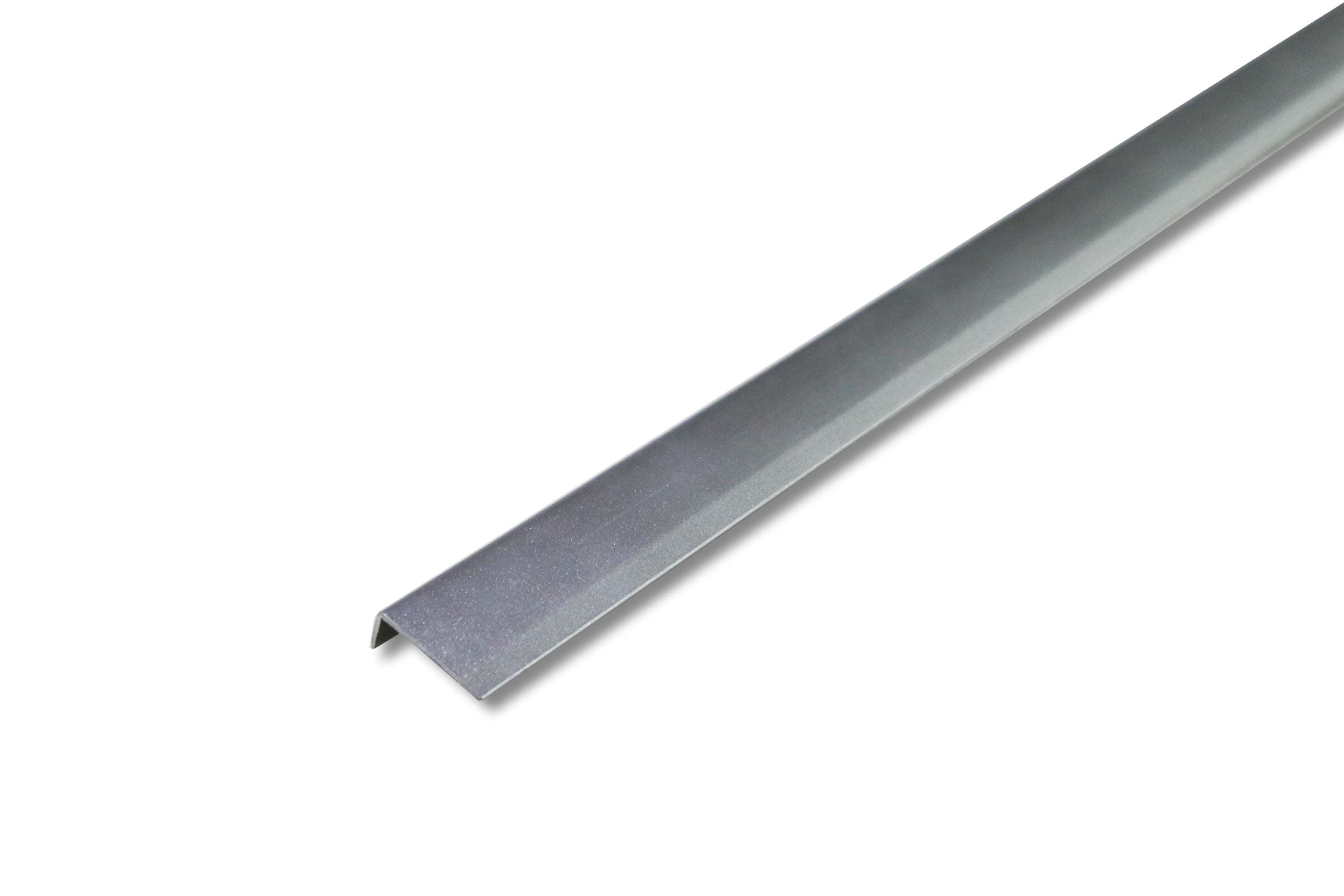Silver Aluminium End Profile 2.7m x 20mm x 8mm BAC010