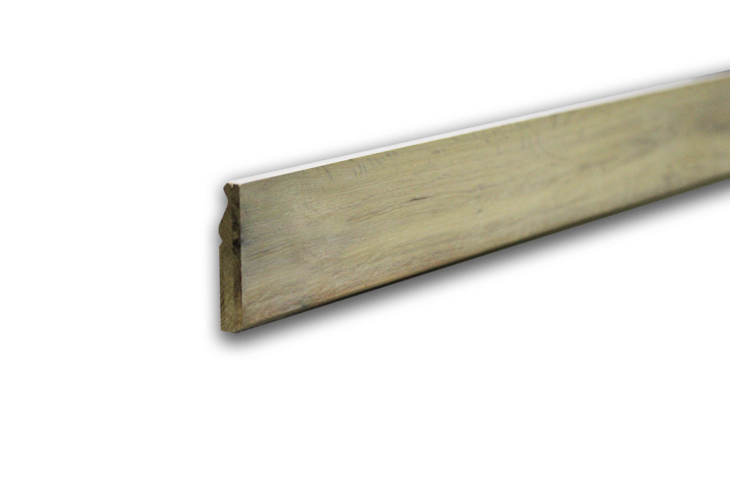 White Oiled Solid Oak Skirting 2m x 80mm x 15mm BSK006