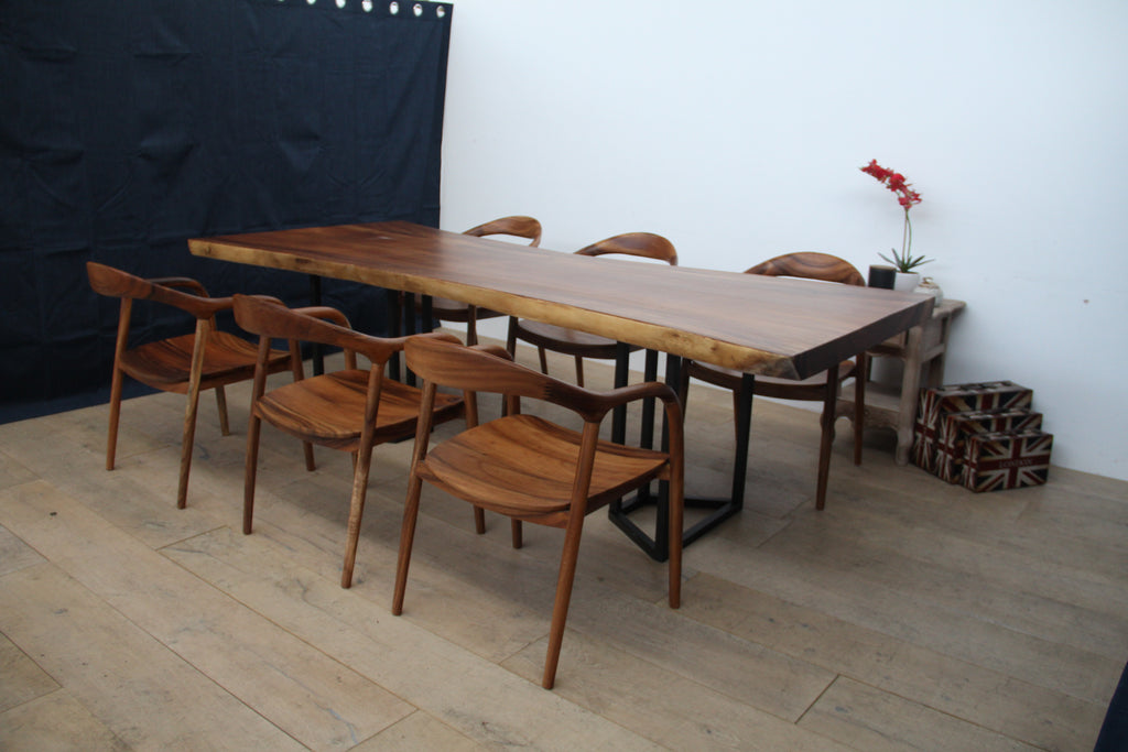 Solid South American Walnut Slab Table 2510mm
