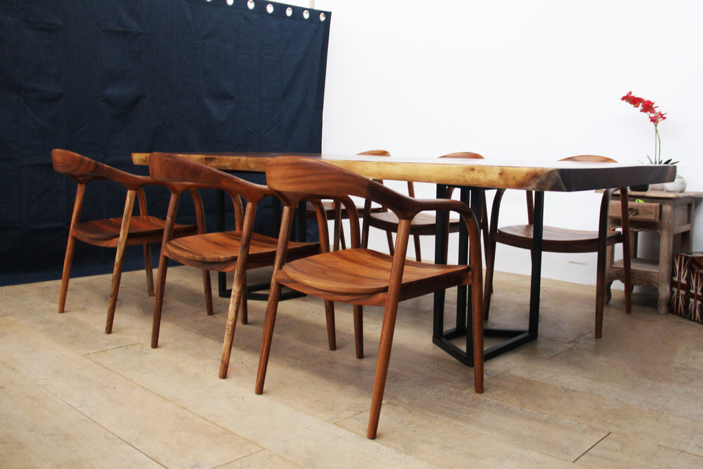 Solid South American Walnut Slab Table 2510mm