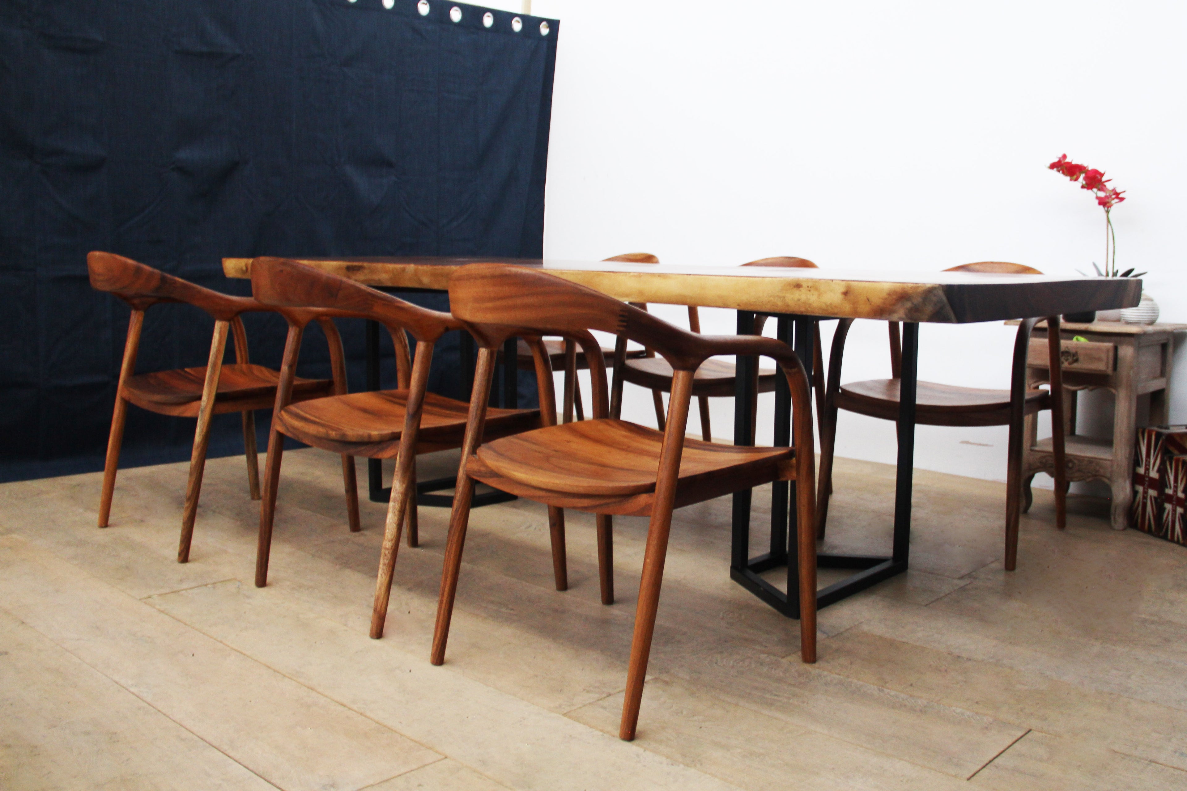 Solid South American Walnut Slab Table 2510mm
