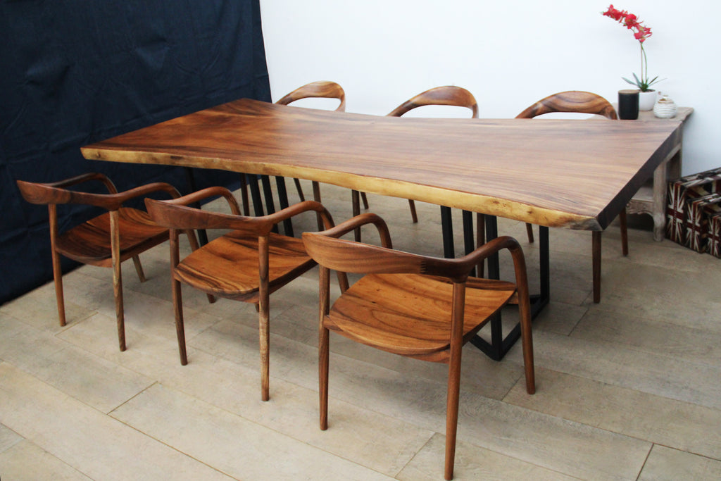 Solid South American Walnut Slab Table 2510mm