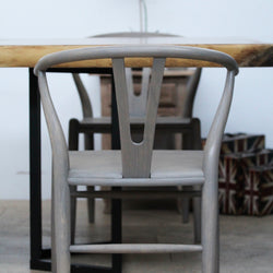 Solid Oiled Birch Slab Chair BSW02
