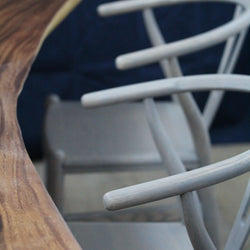 Solid Oiled Birch Slab Chair BSW02
