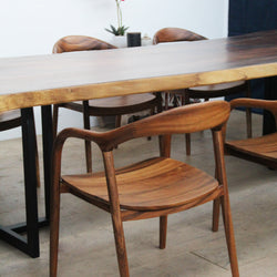 Solid South American Walnut Slab Chair BSW01