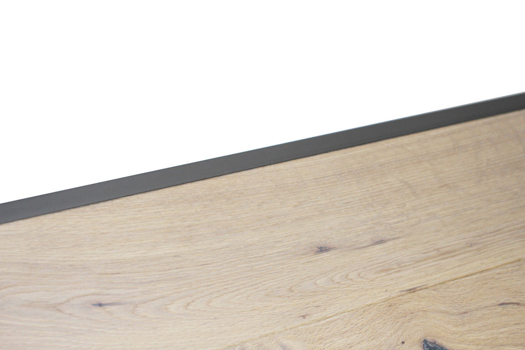 Grey Aluminium Ending Profile 2.7m x 20mm x 8mm BAC008