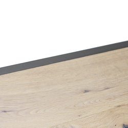 Grey Aluminium Ending Profile 2.7m x 20mm x 8mm BAC008