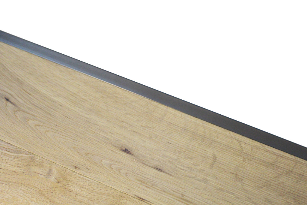 Grey Aluminium Ending Profile 2.7m x 20mm x 8mm BAC008