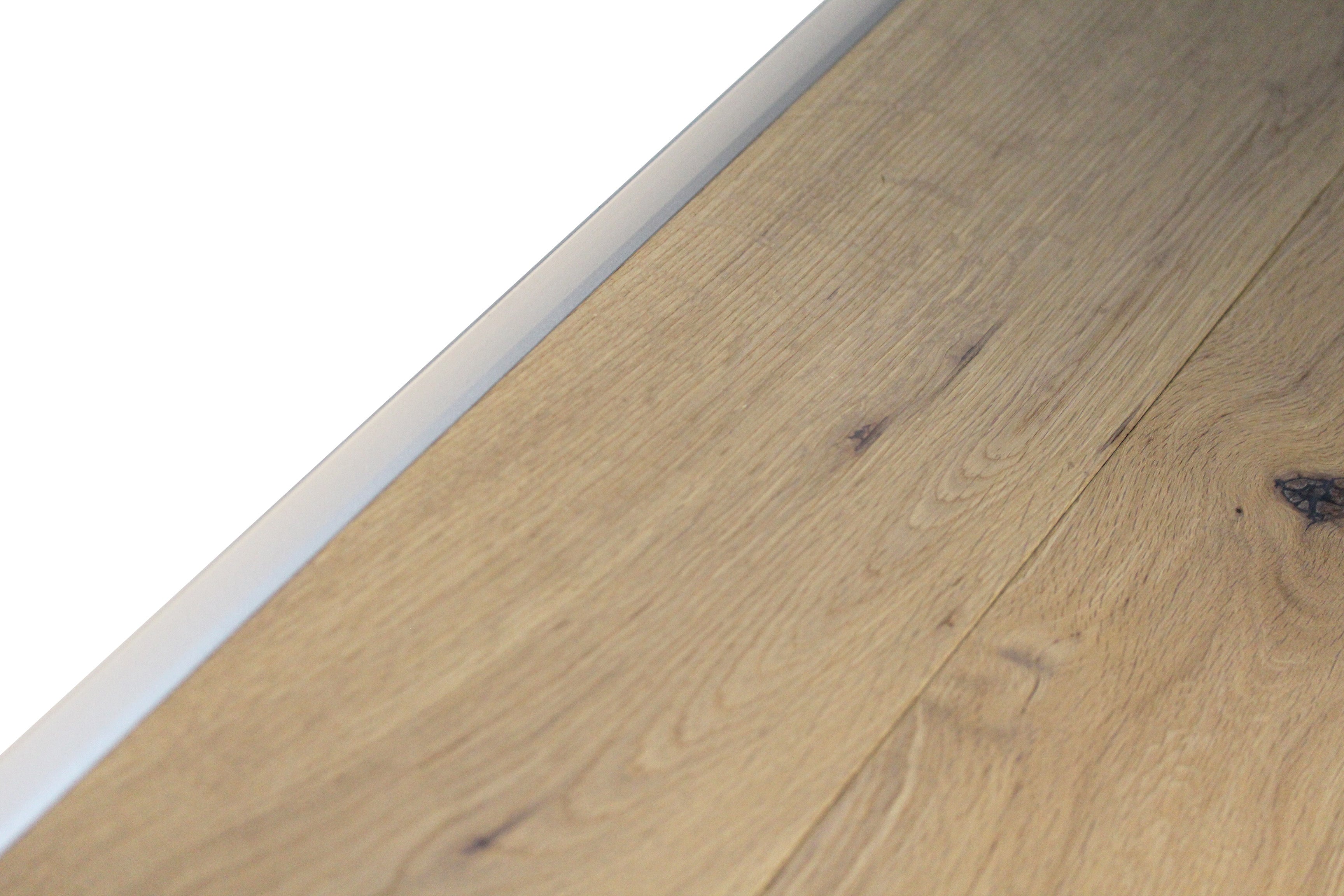 Silver Aluminium End Profile 2.7m x 20mm x 8mm BAC010