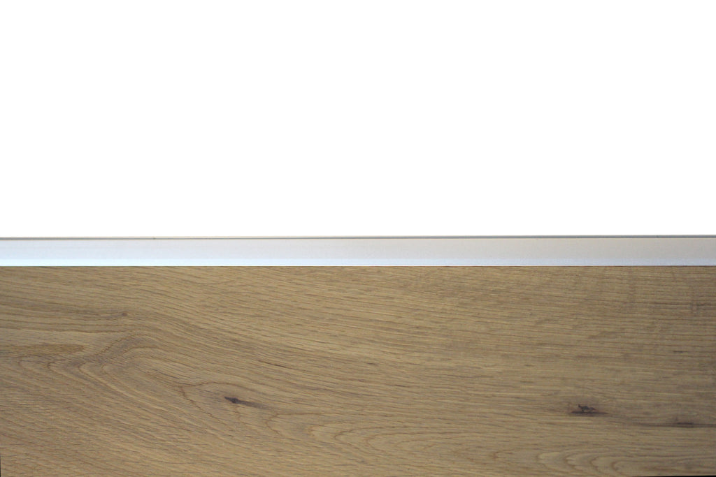 Silver Aluminium End Profile 2.7m x 20mm x 8mm BAC010