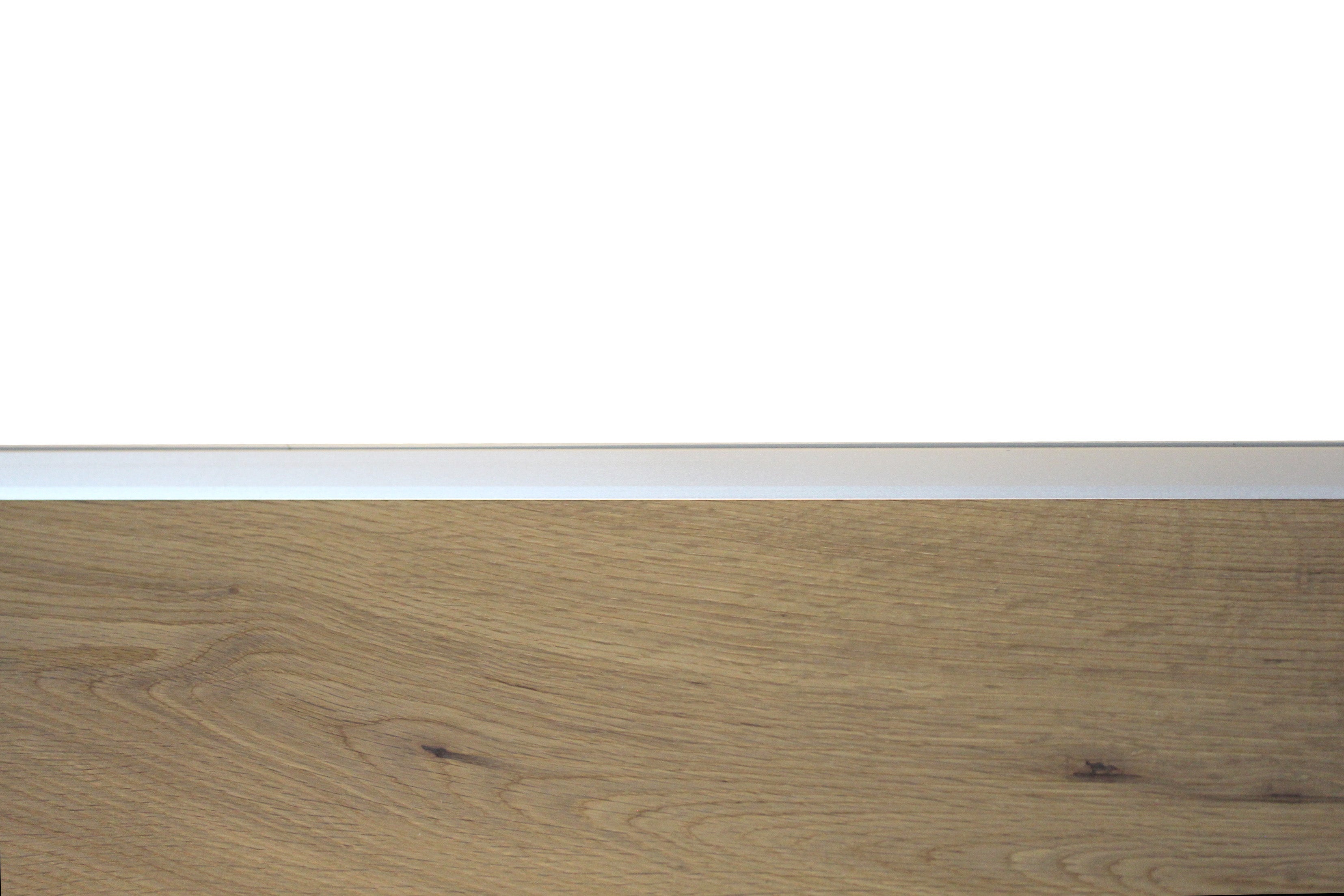 Silver Aluminium End Profile 2.7m x 20mm x 8mm BAC010