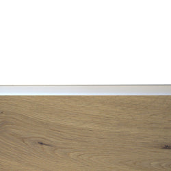 Silver Aluminium End Profile 2.7m x 20mm x 8mm BAC010