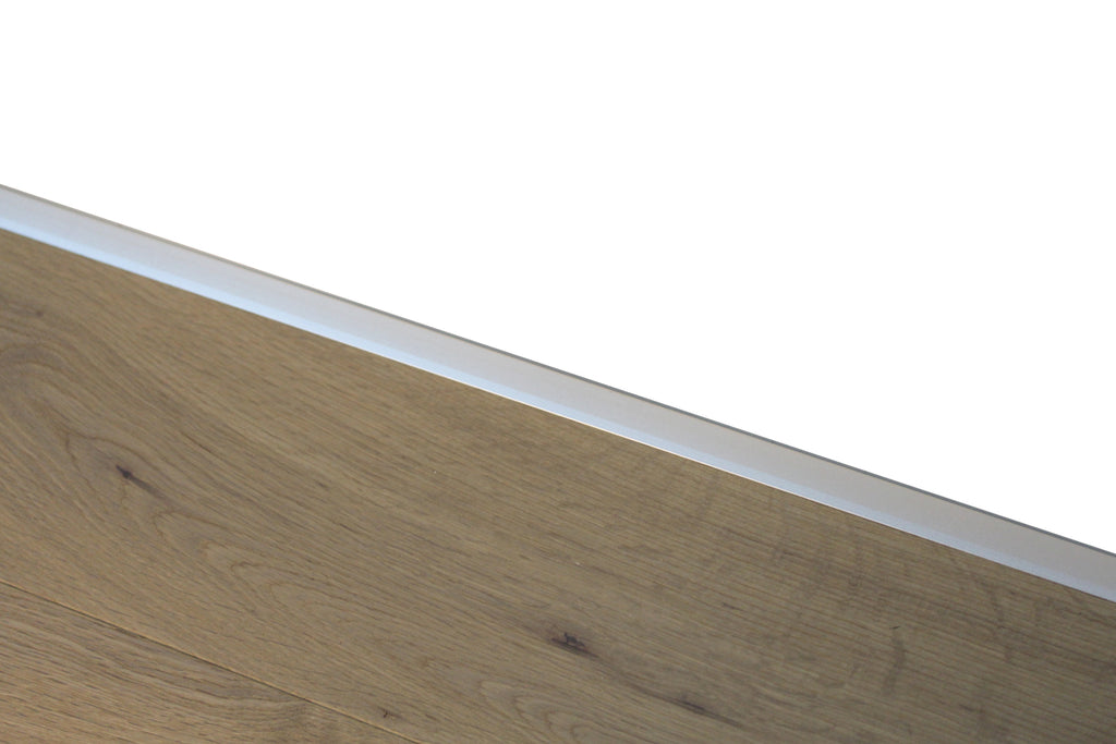 Silver Aluminium End Profile 2.7m x 20mm x 8mm BAC010