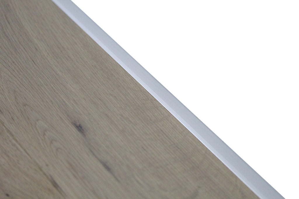 Silver Aluminium End Profile 2.7m x 20mm x 8mm BAC010