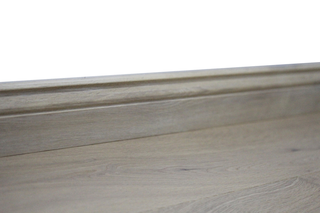 White Oiled Solid Oak Skirting 2m x 80mm x 15mm BSK006