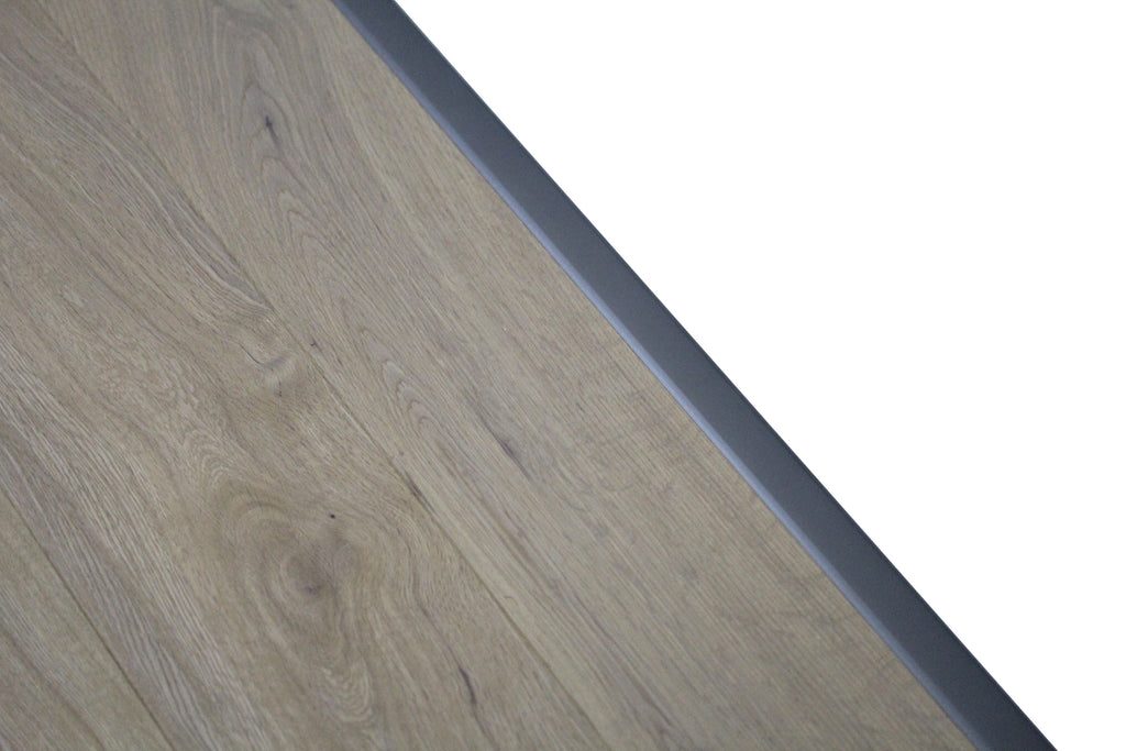 Grey Aluminium End Profile 2.7m x 28mm x 13mm BAC016