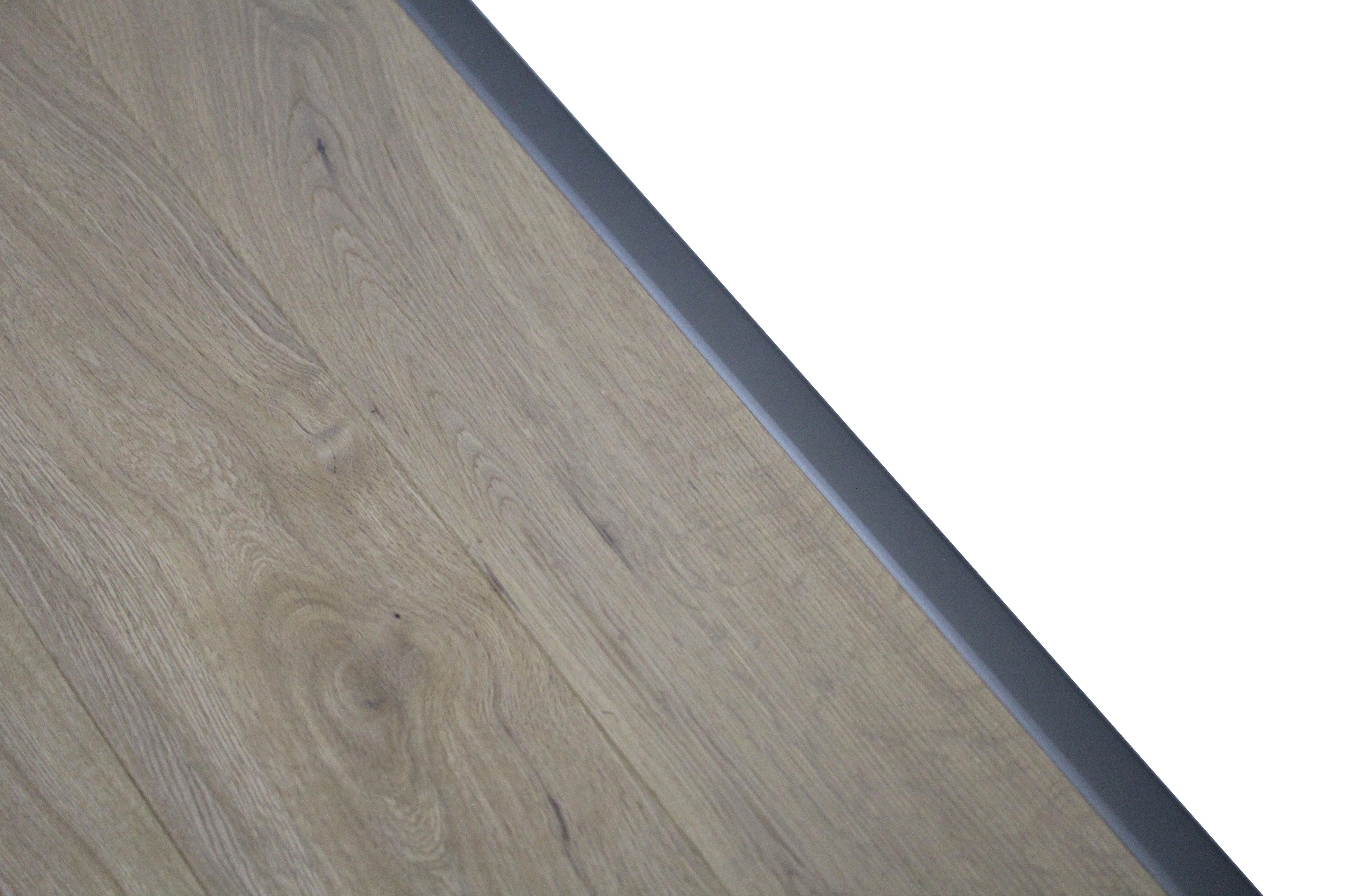 Grey Aluminium End Profile 2.7m x 28mm x 13mm BAC016