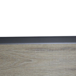 Grey Aluminium End Profile 2.7m x 28mm x 13mm BAC016