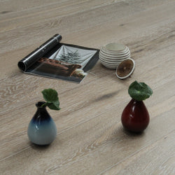 Smoked & Brushed & White Oiled Engineered Oak Flooring EO1514C