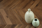 Smoked Brown Oak Chevron Engineered Flooring 600x90x18/4mm BSR1804