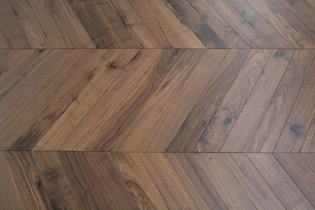 American Black Walnut Chevron Engineered Flooring 600x90x20/6mm BSR1809