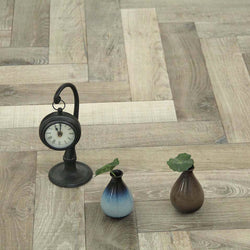 Medium Grey Bespoke Parquet Herringbone Flooring BHO1814