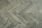 Dark Grey Brushed Bespoke Oak Herringbone BHO1819
