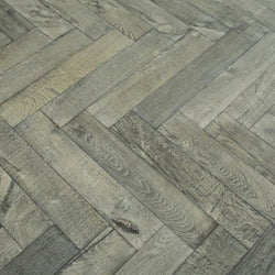 Dark Grey Brushed Bespoke Oak Herringbone BHO1819