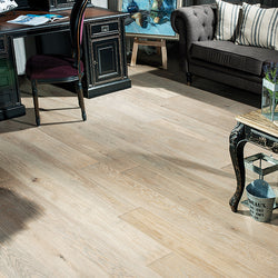 Smoked & Brushed White Oiled Oak Multiply Engineered Flooring BO1516