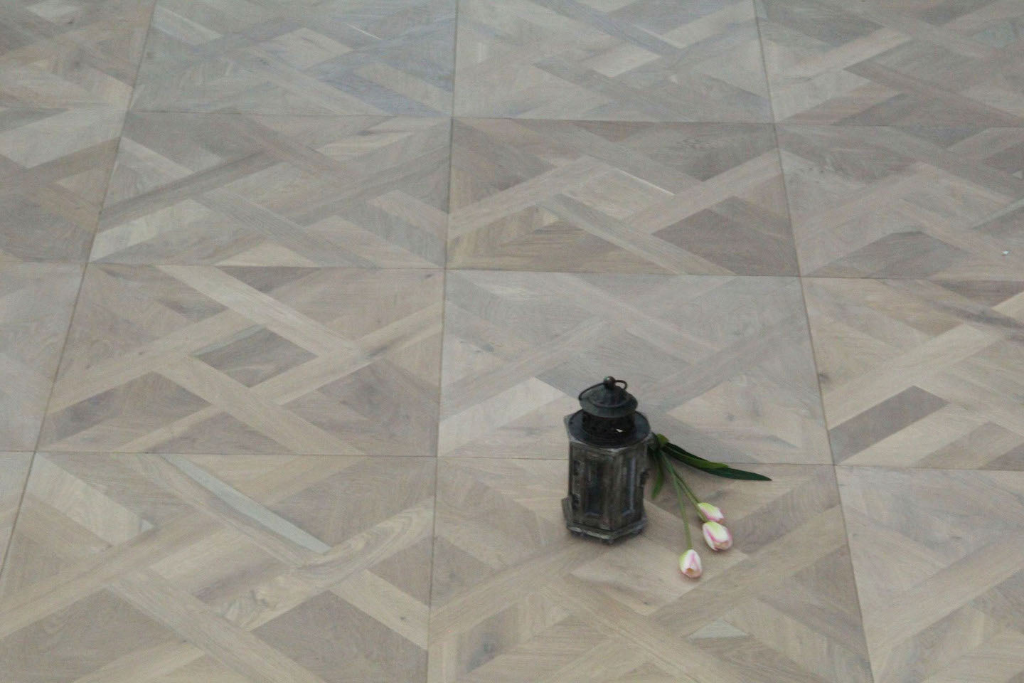 Smoked Grey Oak Parquet Versailles Flooring BPD2016