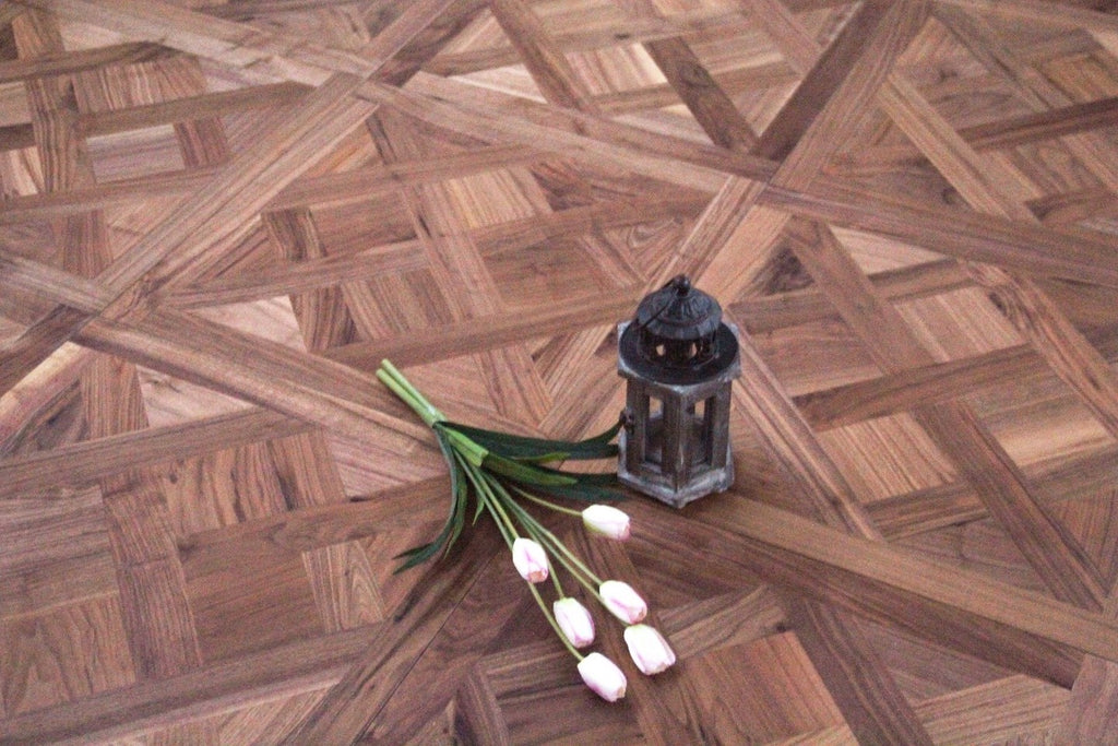 American Black Walnut Versailles Panel Engineered Flooring 580x580x20/6mm BPE2005