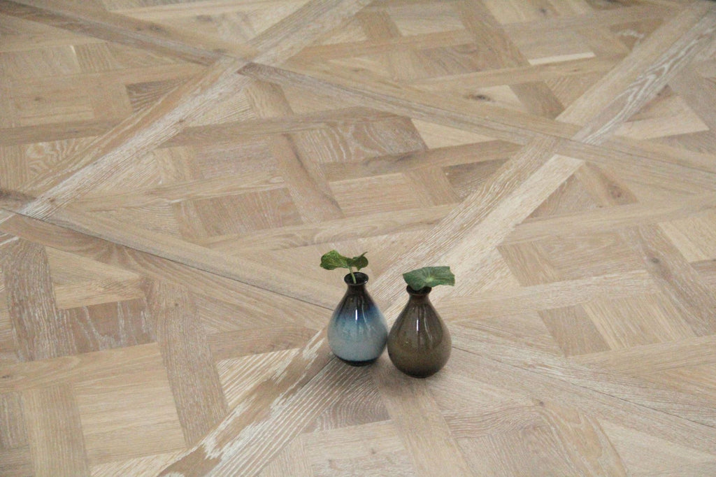 European Oak Smoked Grey Parquet Versailles Flooring 580x580x20/6mm BPE2006