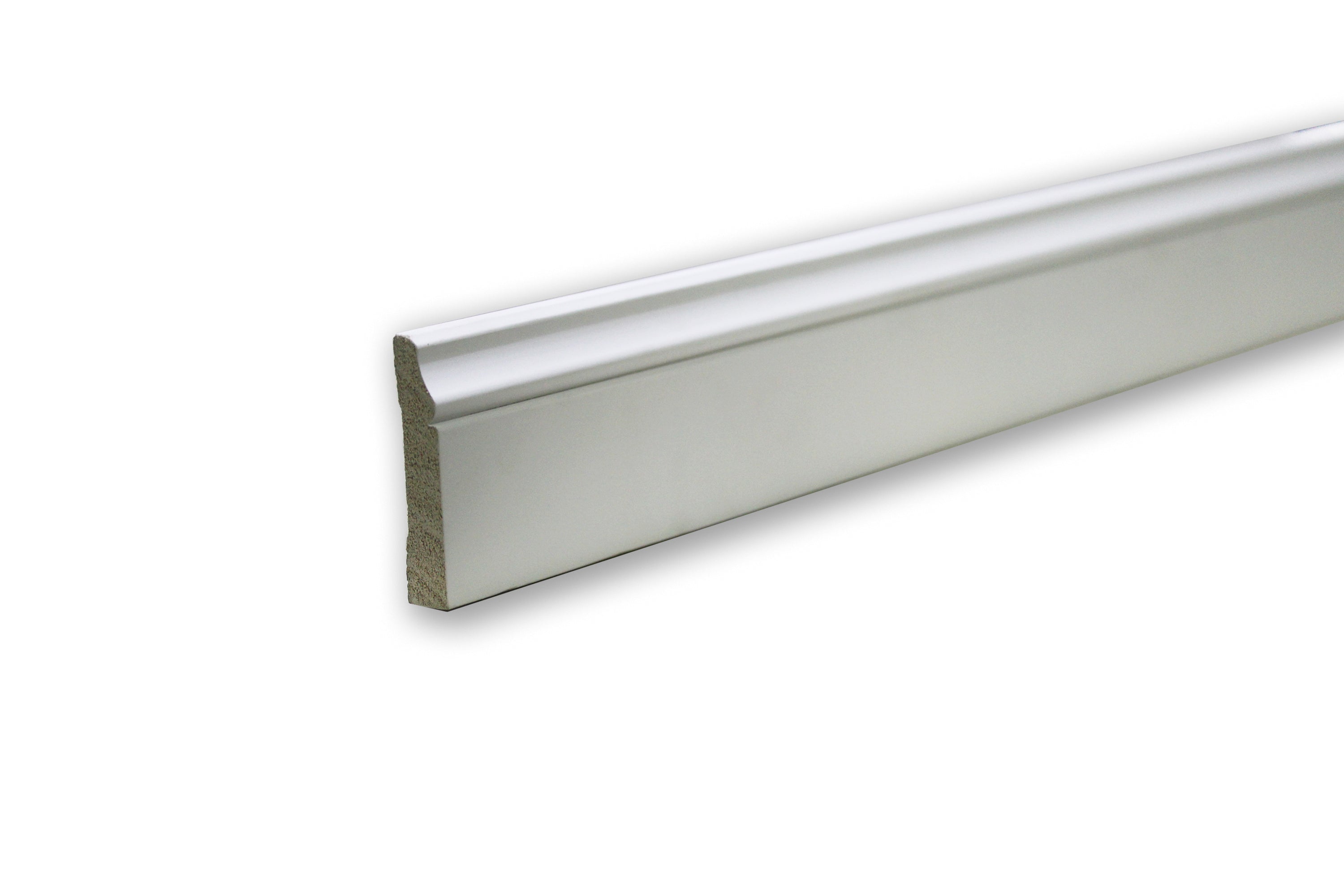 Pure White Solid Pine Skirting 2.4m x 120mm x 16mm BSK005