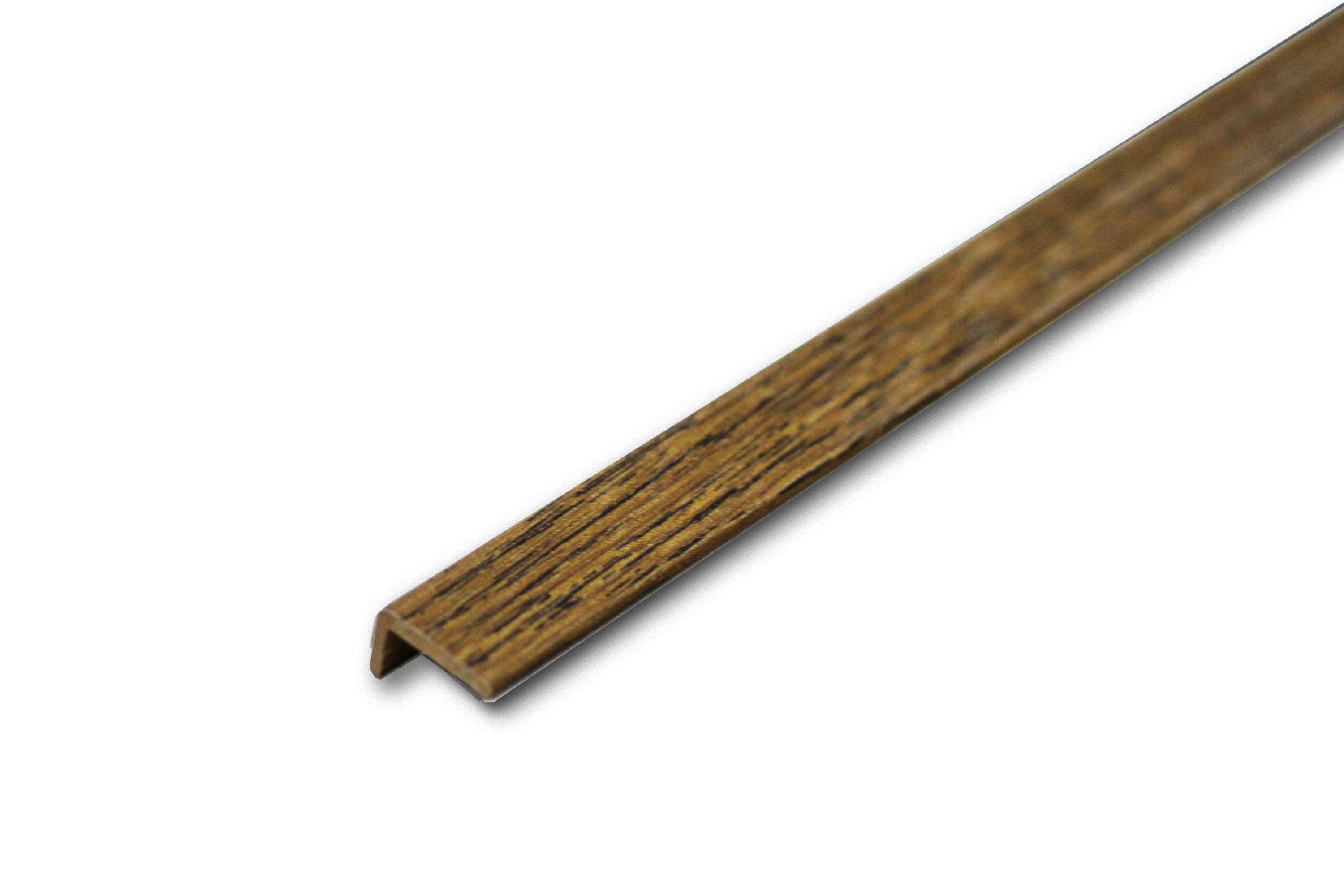 Coffee Colour PVC End Profile 2.7m x 20mm x 10mm BAC012