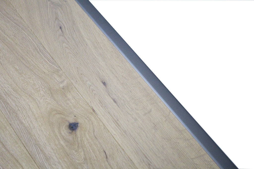 Grey Aluminium Ending Profile 2.7m x 20mm x 8mm BAC008